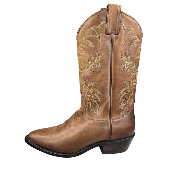 Tony Lama Mens Stallion Brown Leather Western Cowboy Boot Size US 8.5 D main image 7